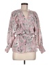 AX Paris 100% Polyester Pink Long Sleeve Blouse Size 8 - photo 1