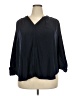 Chico's 100% Polyester Black 3/4 Sleeve Blouse Size XXL (4) - photo 1