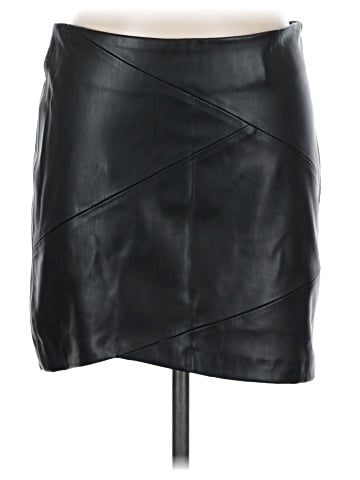 Zara Faux Leather Skirt (view 1)
