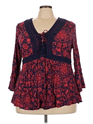Torrid 3/4 Sleeve T-Shirt (view 1)
