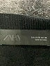 Zara 100% Lana Wool Black Wool Pullover Sweater Size M - photo 7
