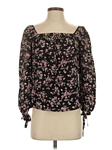 Rebecca Taylor Long Sleeve Silk Top (view 1)