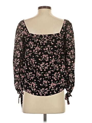 Rebecca Taylor Long Sleeve Silk Top (view 2)