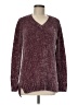 Orvis 100% Polyester Metallic Burgundy Pullover Sweater Size M - photo 1