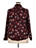 Torrid Floral Burgundy Long Sleeve Blouse Size 2X Plus (2) - photo 2