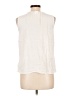 Gap 100% Rayon Ivory Sleeveless Button-Down Shirt Size L - photo 2