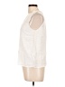 Gap 100% Rayon Ivory Sleeveless Button-Down Shirt Size L - photo 5