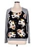 Kut from the Kloth 100% Rayon Floral Gray Pullover Sweater Size XL - photo 1