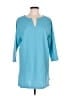 Talbots Outlet 100% Cotton Teal 3/4 Sleeve Blouse Size L - photo 1