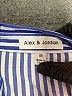 Alexander Jordan Stripes Blue Long Sleeve Blouse Size M - photo 7