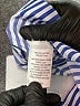 Alexander Jordan Stripes Blue Long Sleeve Blouse Size M - photo 8