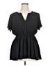 Torrid 100% Polyester Solid Black Casual Dress Size 1X Plus (1) - photo 1