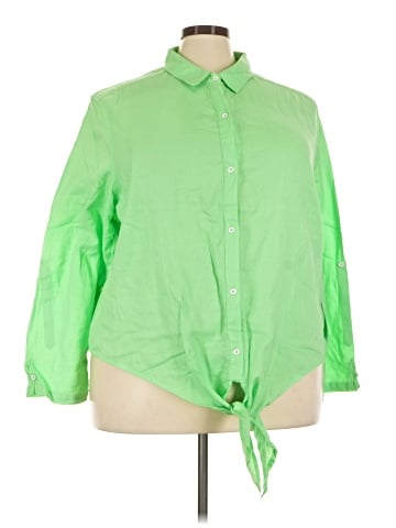 Fresh Produce 3/4 Sleeve Button-Down Shirt (view 1)