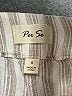 Per Se Stripes Silver Linen Pants Size S - photo 7