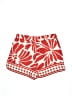 H&M 100% Polyester Print Red Shorts Size M - photo 2