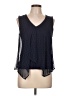 Green Envelope Blue Sleeveless Blouse Size L - photo 1