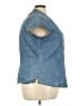 Faded Glory Blue Short Sleeve Blouse Size 22 - photo 4