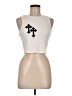 Romwe 100% Polyester Ivory Sleeveless T-Shirt Size M - photo 1