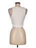 Romwe 100% Polyester Ivory Sleeveless T-Shirt Size M - photo 2