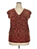 Chaps Red Sleeveless Blouse Size 2X - photo 1