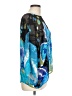 Chico's Floral Polka Dots Blue 3/4 Sleeve Blouse Size Lg (2) - photo 4
