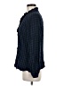 CAbi 100% Rayon Checkered-gingham Blue Long Sleeve Button-Down Shirt Size M - photo 5
