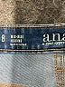 a.n.a. A New Approach Hearts Blue Jeans Size 8 - photo 7
