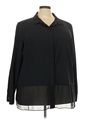 DKNYC Long Sleeve Blouse (view 1)