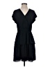 Point Sur 100% Polyester Solid Black Casual Dress Size 4 - photo 1