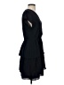 Point Sur 100% Polyester Solid Black Casual Dress Size 4 - photo 4