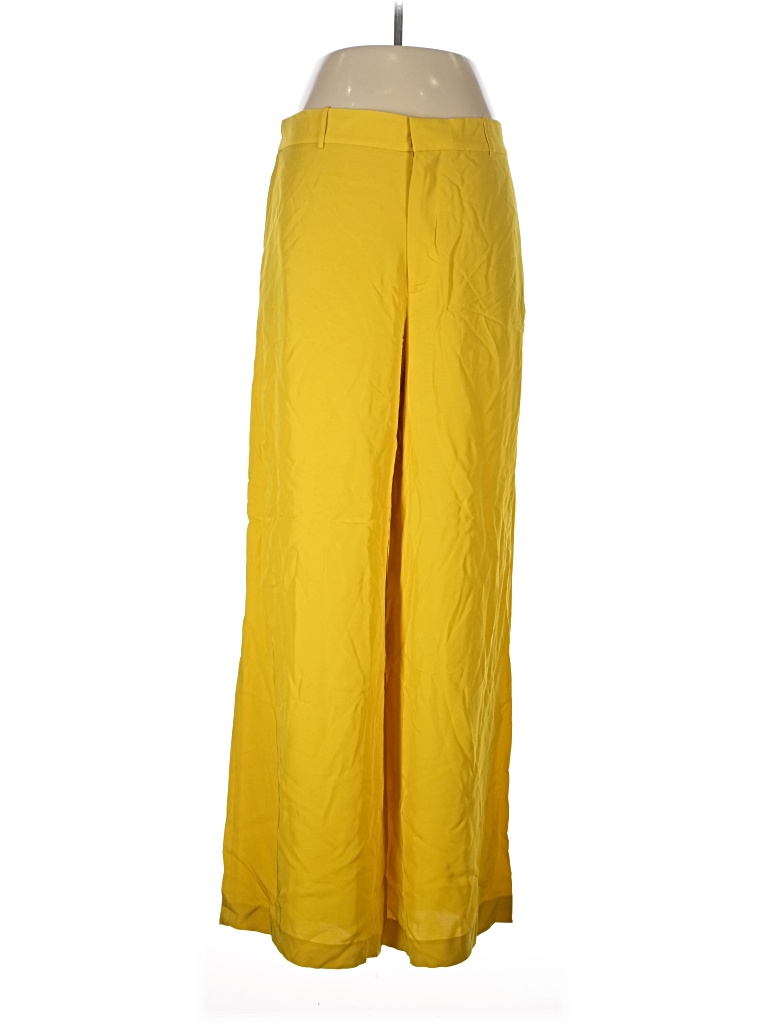Pre-owned Zara Casual Pants In Yellow