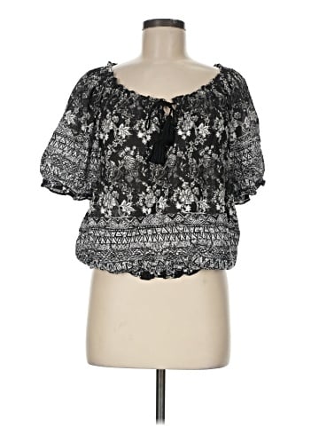 Lucky Brand Short Sleeve Blouse (view 1)