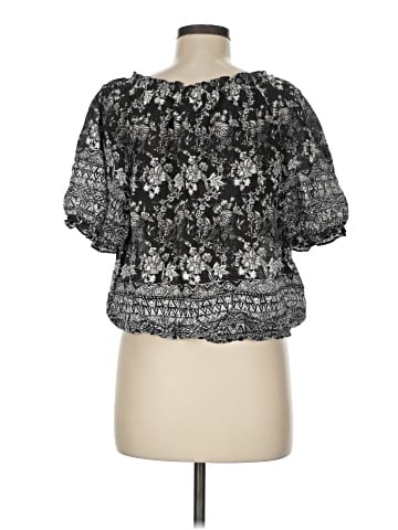 Lucky Brand Short Sleeve Blouse (view 2)