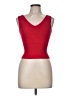 Moda International Red Sleeveless Silk Top Size M - photo 1