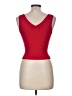 Moda International Red Sleeveless Silk Top Size M - photo 2