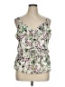 LC Lauren Conrad 100% Polyester Ivory Sleeveless Blouse Size XL - photo 1