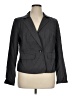 Merona 100% Polyester Stripes Gray Blazer Size 16 - photo 1