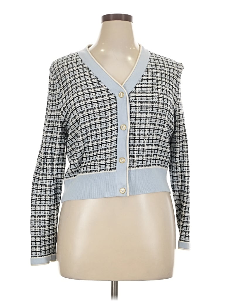 Pre-owned Lk Bennett Cardigan Sweater In Blue