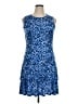 MICHAEL Michael Kors Animal Print Blue Cocktail Dress Size XL - photo 1