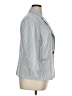 Black Label by Evan Picone 100% Polyester Stripes Gray Blazer Size 16 - photo 4