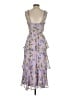Francesca's 100% Polyester Floral Purple Cocktail Dress Size S - photo 2