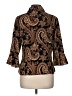 Kathy Che 100% Polyester Paisley Brown 3/4 Sleeve Blouse Size 8 - photo 2