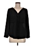 Zara Basic Black Long Sleeve Blouse Size M - photo 1
