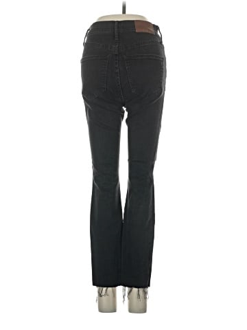Madewell Petite 9" High-Rise Skinny Jeans in Black Sea (view 2)