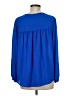 Rebecca Taylor 100% Polyester Blue Long Sleeve Blouse Size 6 - photo 2