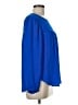 Rebecca Taylor 100% Polyester Blue Long Sleeve Blouse Size 6 - photo 4