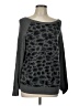 Relativity Animal Print Gray Pullover Sweater Size L - photo 1