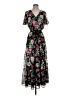 Kasper 100% Polyester Floral Pink Black Casual Dress Size S - photo 1