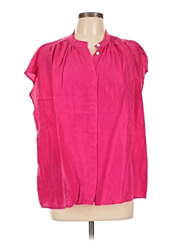 Banana Republic Short Sleeve Silk Top (view 1)