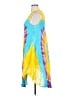 InGear 100% Rayon Tie-dye Yellow Casual Dress Size XL (estimated) - photo 5